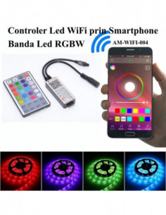 Controler Led RGBW-WIFI la Smartphone