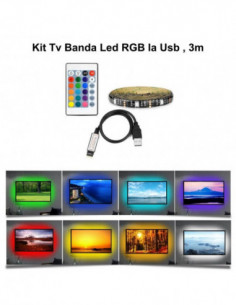 Kit Tv Banda Led RGB la Usb