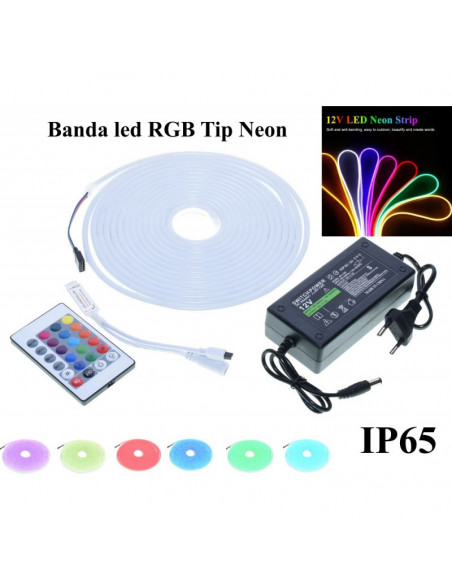 Kit Banda Led Flexibil RGB 12V