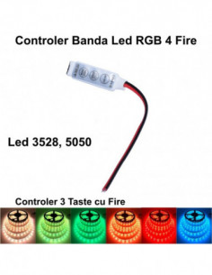 Mini Controler Led RGB cu Fire