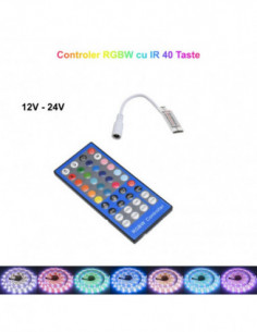 Mini Controler Led RGBW + Telecomanda IR 40 Taste
