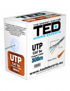 Cablu UTP Cat 5e Cupru Integral 8 Fire Ted