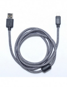Cablu USB - iPhone cu Filtru/Panzat/100 cm