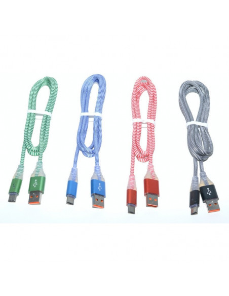Cablu Panzat USB tata la Tip C tata cu Led D8-32C