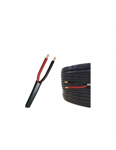 Cablu Electric Plat Negru 2x1mm (MYYUP) 100m/rola