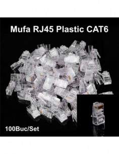 Mufa UTP Plastic CAT6 100b/set