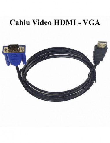 Cablu Video HDMI la VGA / 3m