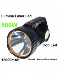 Lanterna TD-3600 cu Led 500W + Cob