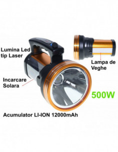 Lanterna TD-5600 cu Led 500W + Solar