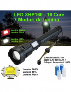 Lanterna Profesionala cu Led XHP-160/16Core