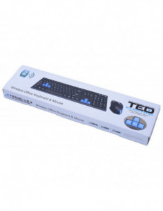 Tastatura Ted 3 + Mouse Wireless TedBlue 4