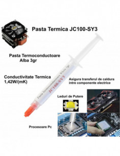 Pasta Termoconductoare JC100-SY3 / Alba 3gr