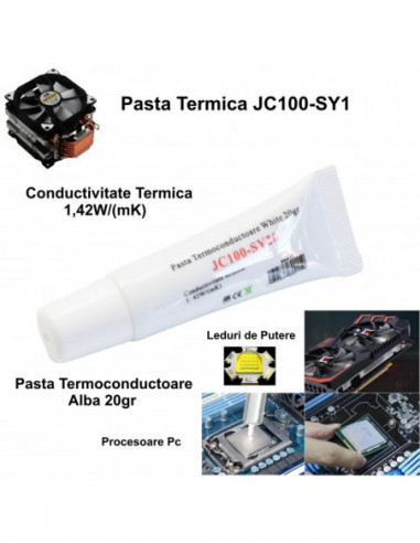 Pasta Termoconductoare JC100-SY20 / Alba 20gr
