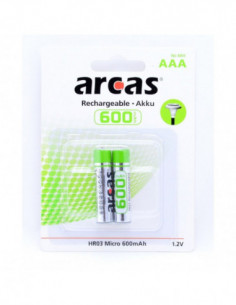 Acumulatori Reincarcabili Arcas R3 AAA NI-MH 600mAH 2buc/set