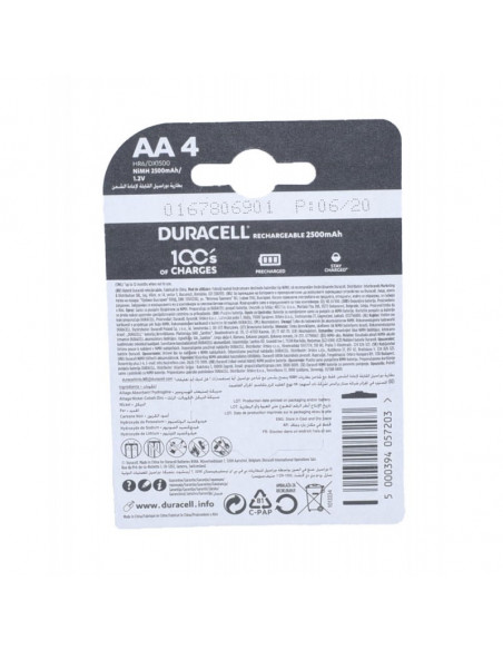 Acumulatori Duracell R6 AA NI-MH 2500mAH-4