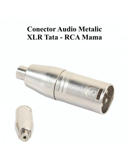 Conector Audio XLR Tata-RCA Mama