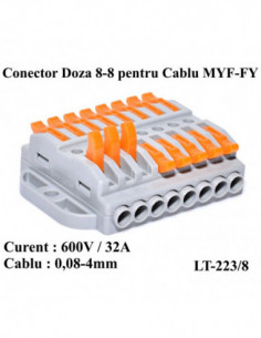 Conector Doza 8-8 pentru Cablu