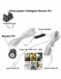 Senzor Pir Mini 12-24V cu Fire